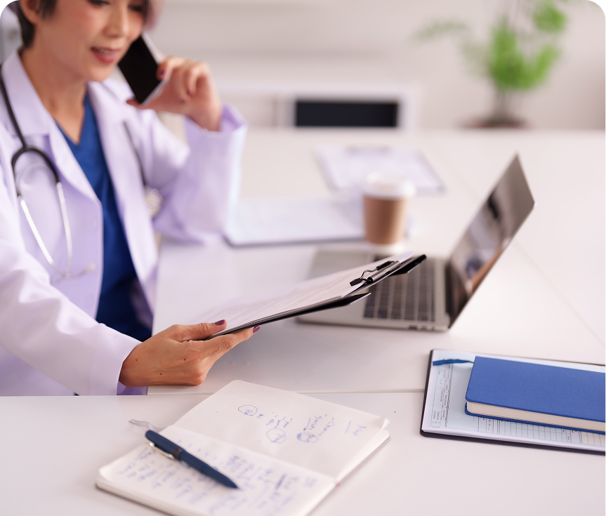 Physician multitasking with documents and technology